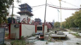 Estado de la paralización de las obras de la biblioteca del Prado
