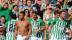 Los jugadores del Betis celebran el gol de Rubén Castro frente al Celta