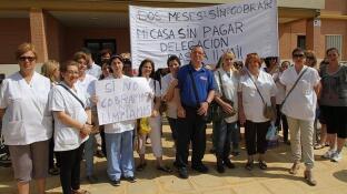Manifestación en el IES Antonio de Ulloa a principios de mes
