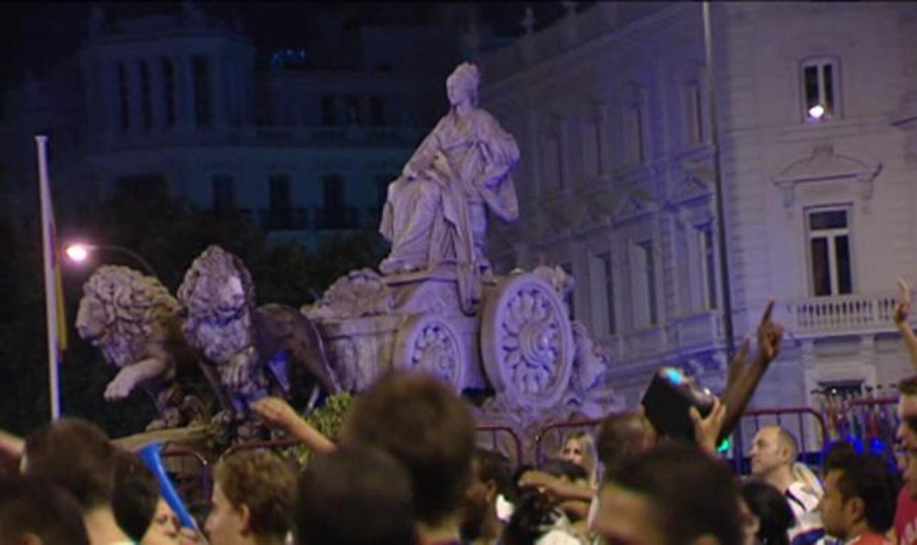 Fiesta en Cibeles