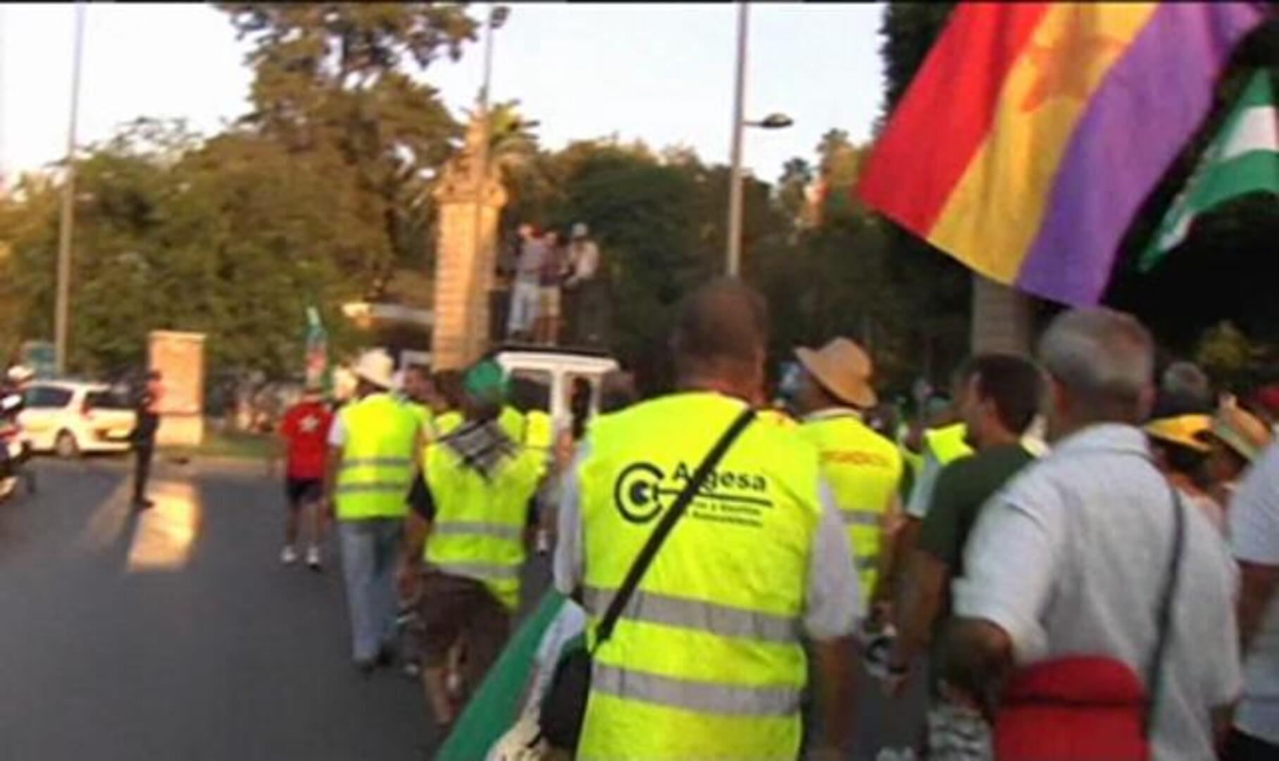 Sevilla, etapa final de la marcha obrera del SAT