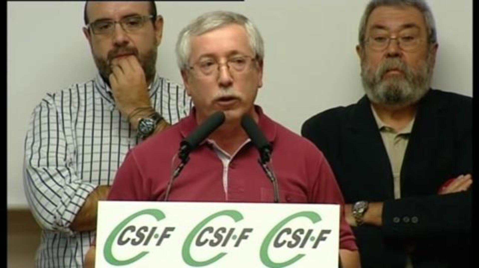 Sindicatos advierten a Rajoy de otra huelga general