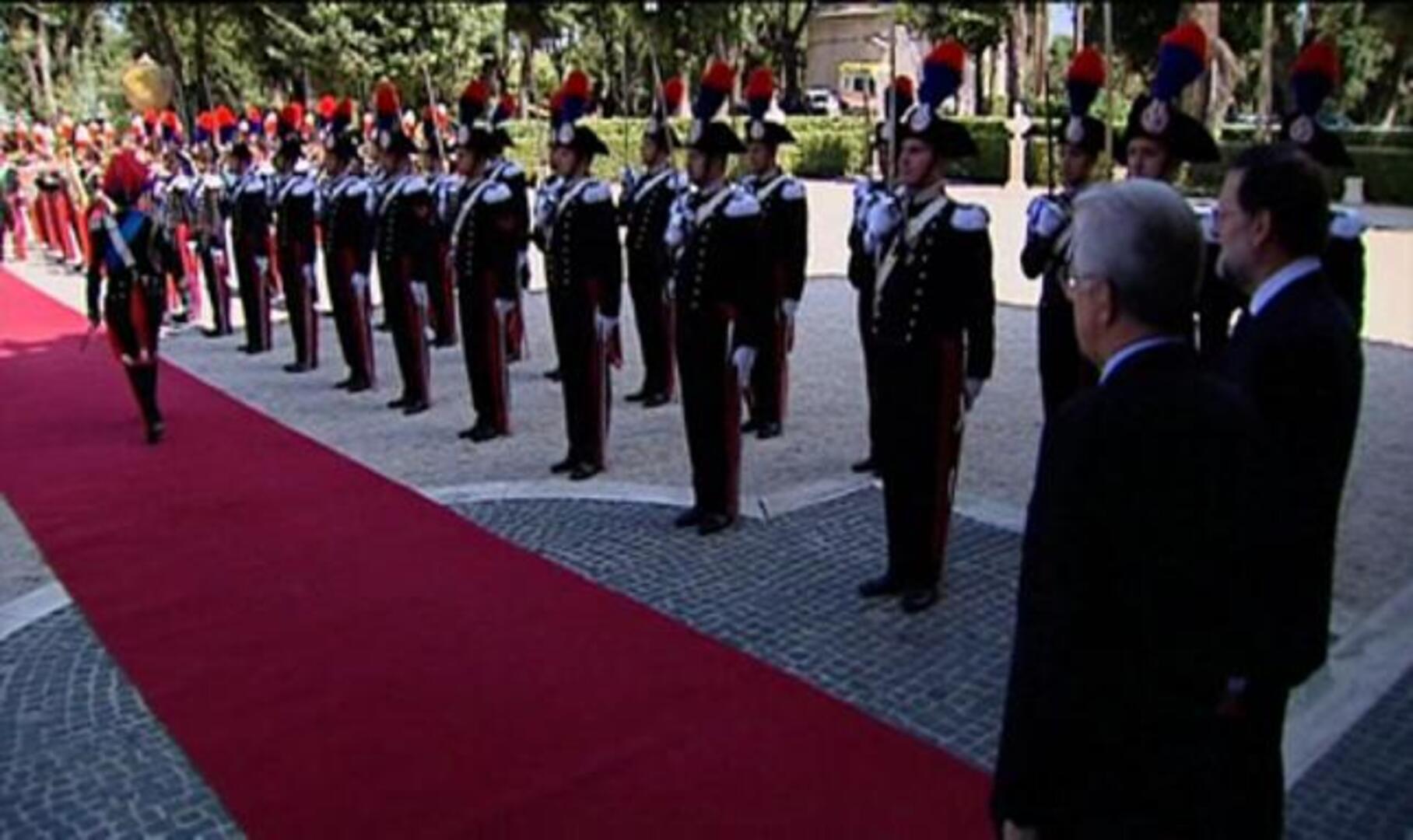 Monti recibe a Rajoy en Roma