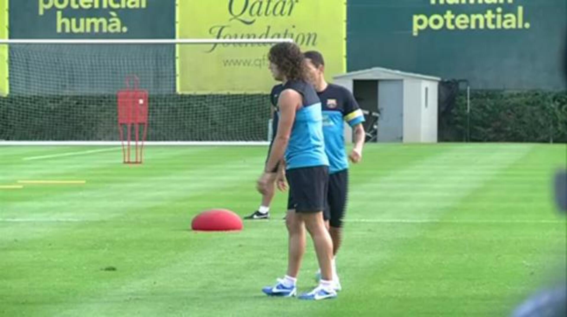 El FC Barcelona prepara el partido ante el Sevilla