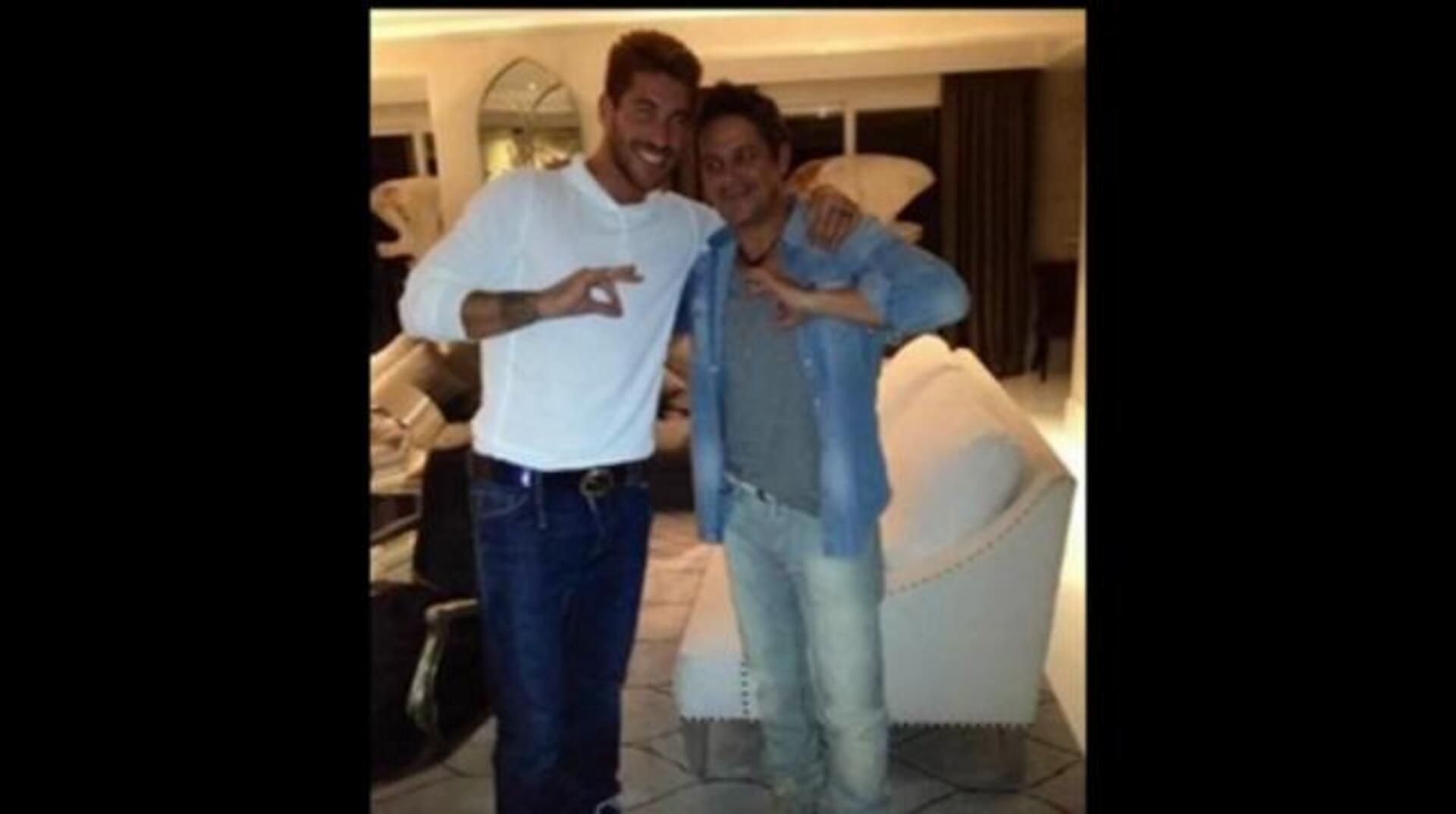 Sergio Ramos, todo un fan de Alejandro Sanz