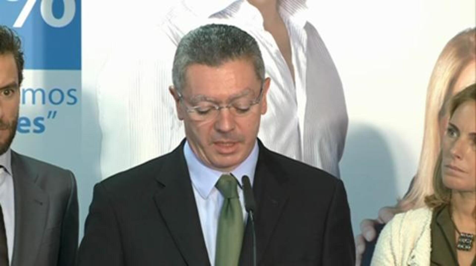 Gallardón: "Recurrida sentencia Doctrina Parot"