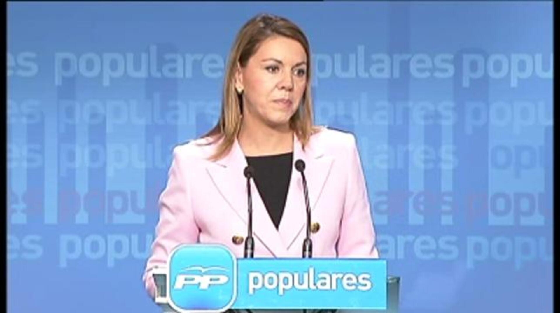 Cospedal le pide a Mas explicaciones sobre la financiación irregular