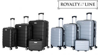 Royalty Line | Set de 4 Maletas | Cerraduras numéricas | 4 Ruedas ABS | Asa telescópica