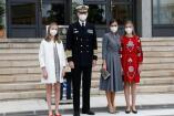 Los looks de la Reina Letizia y sus hijas Leonor y Sofía en la presentación del submarino Isaac Peral S-81